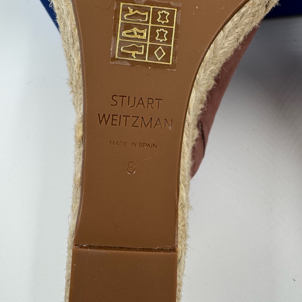 Stuart Weitzman Women's Brown Wedge Sandals - Picture 7 of 10